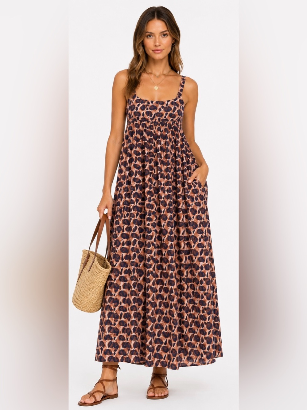 Bellerose Parma Printed Cotton Maxi Dress | Size 1 (Fits S/M)